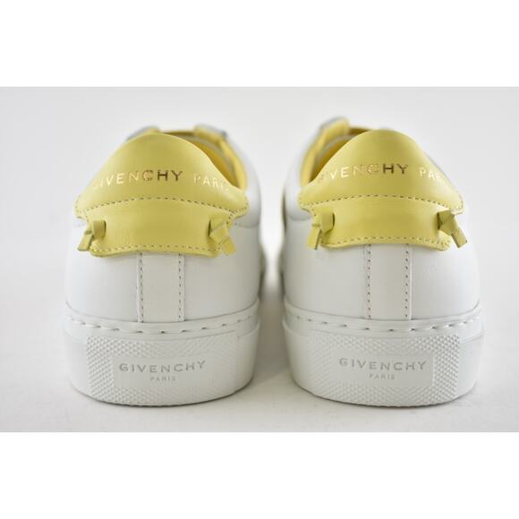 Givenchy Urban Street Knot White Yellow Black Logo Strap Low Top Flat Sneaker 35 - Picture 10 of 11